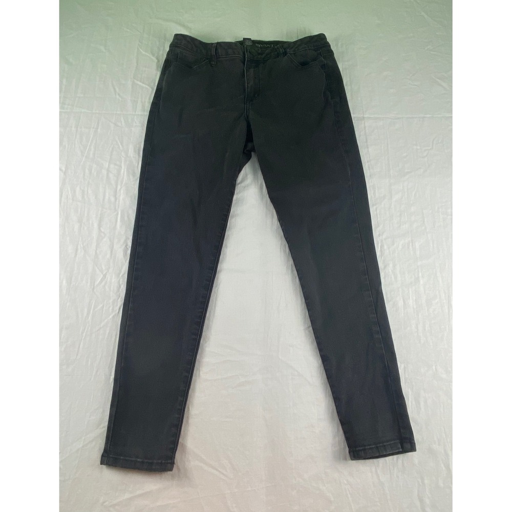 Lane‎ Bryant Mid Rise Super-Stretch Skinny Jeans Black Denim Size 14